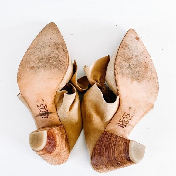 Ulla Johnson Heel Suede Lucia Bow Mule - Picture 8 of 9